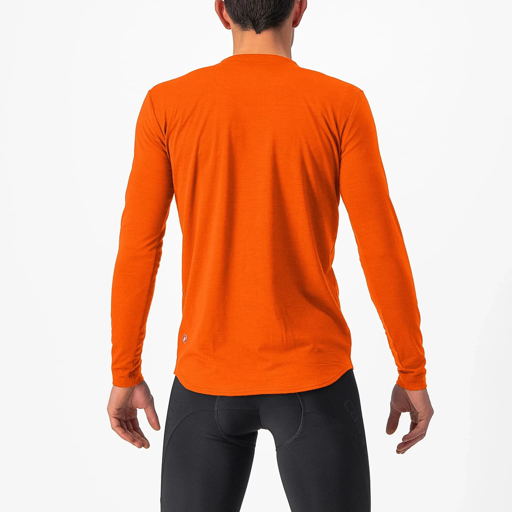 Castelli Unlimited Merino Long Sleeve Men's T-Shirt - Orange Rust - Image 4