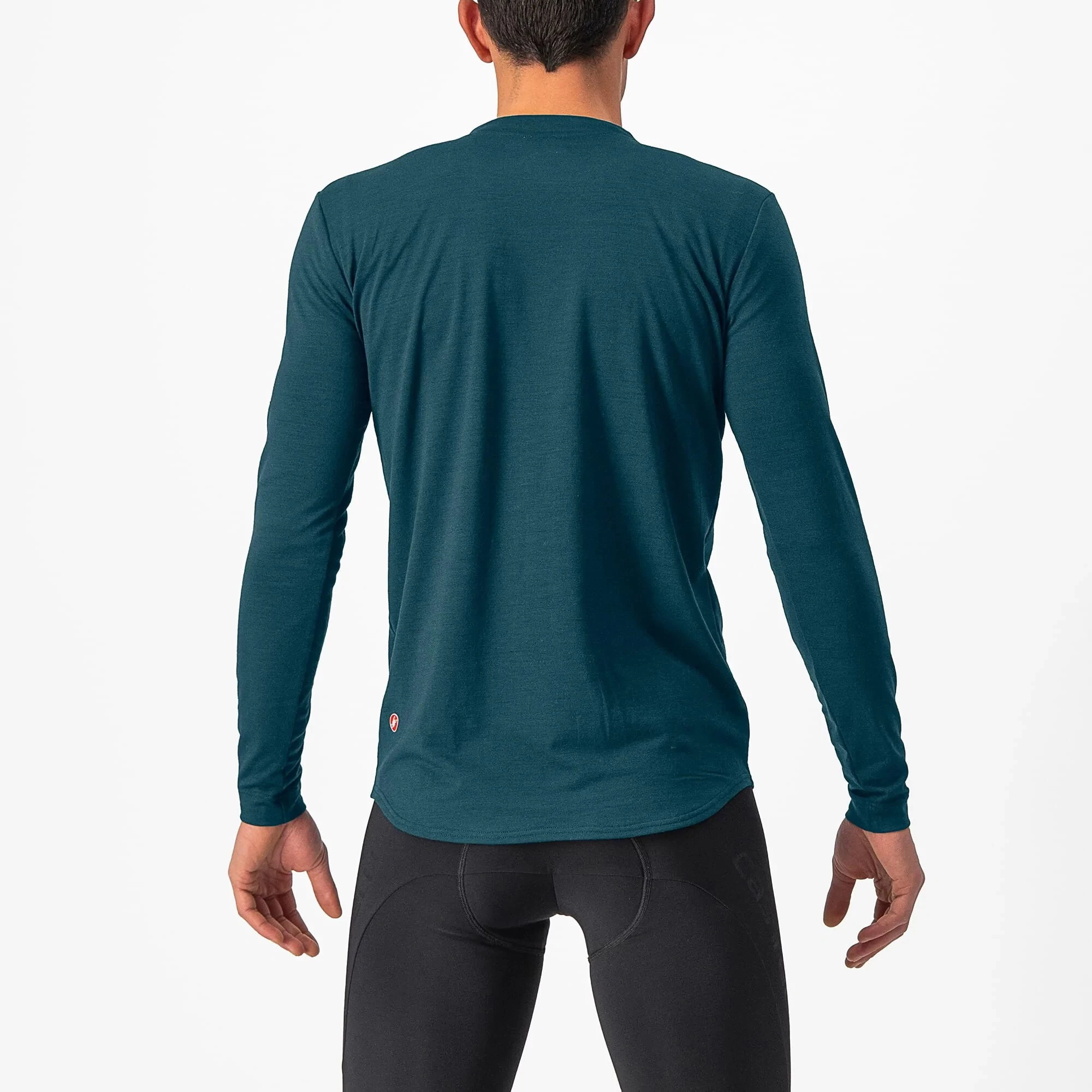 Castelli Unlimited Merino Long Sleeve Men's T-Shirt - Deep Teal - Image 4