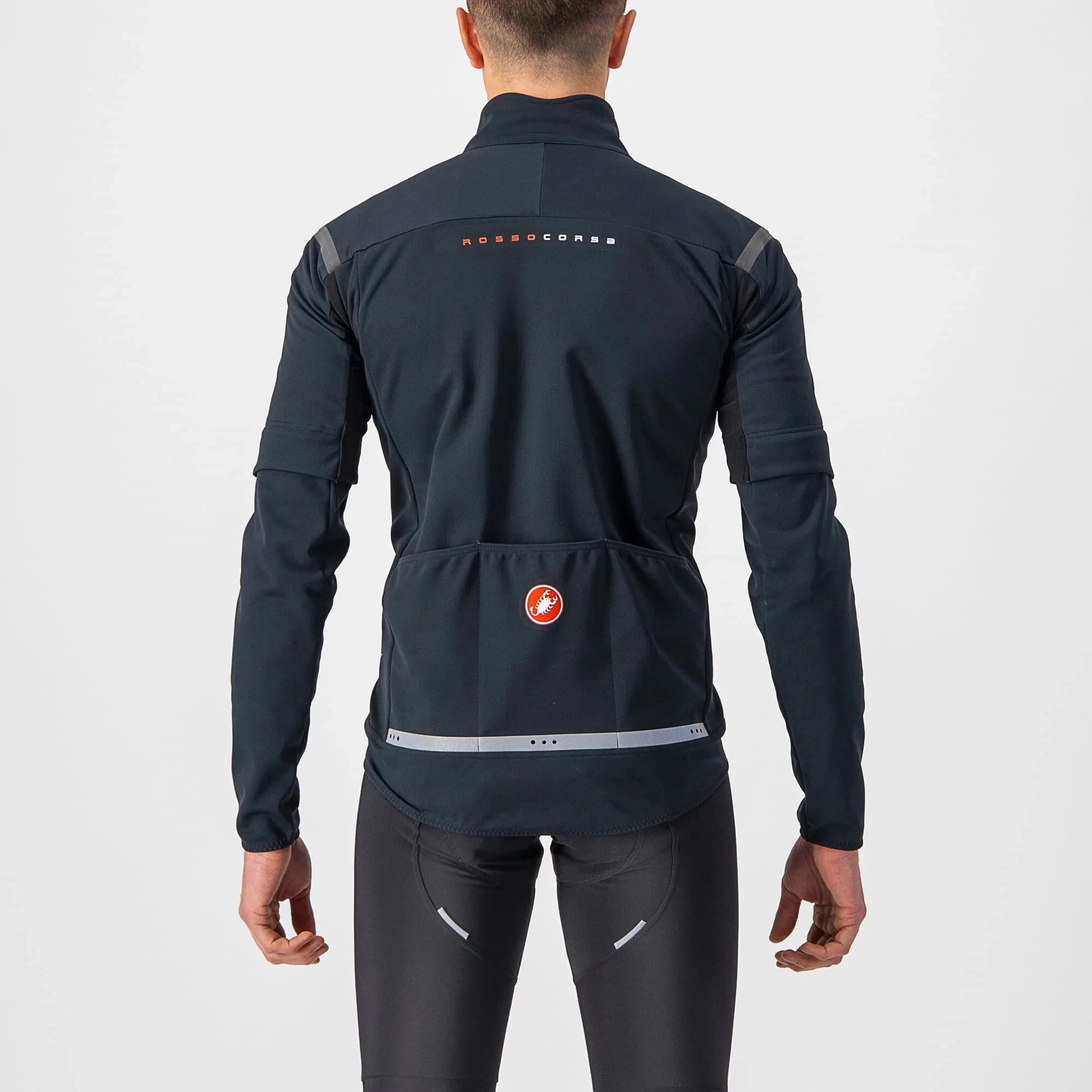 Castelli Perfetto RoS 2 Convertible Men's Jacket - Light Black/Black Reflex - Image 3