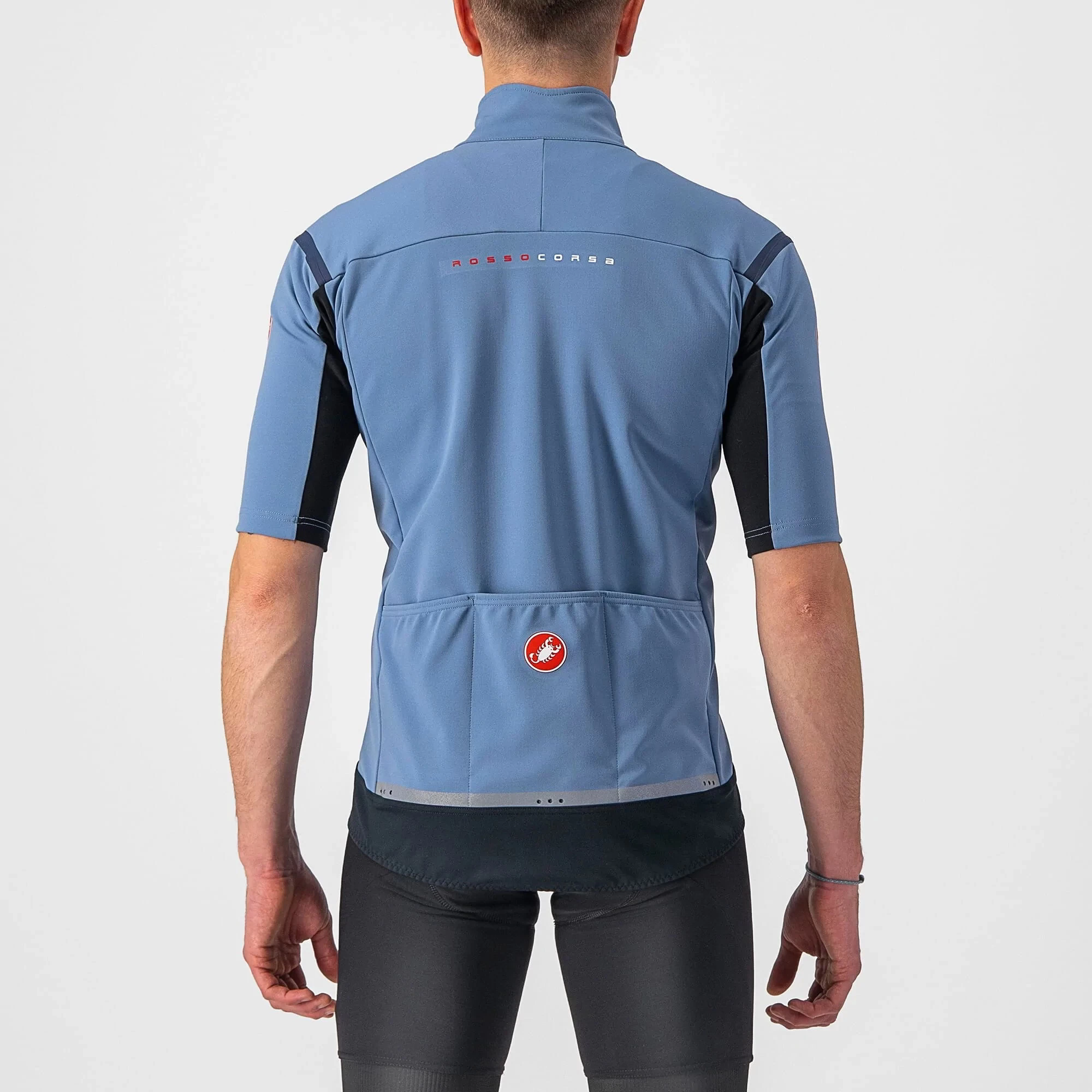 Castelli Gabba RoS 2 Men's Short Sleeve Jersey - Steel Blue/Savile Blue - Image 6