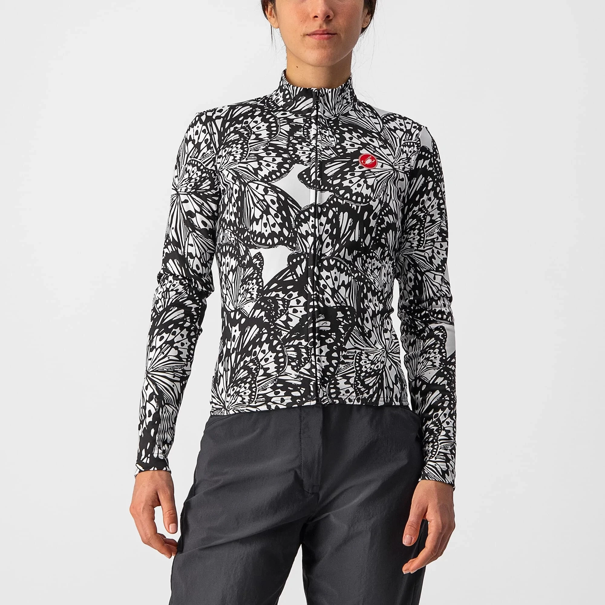 Castelli Unlimited Thermal Women's Long Sleeve Jersey - Dark Red - Image 3