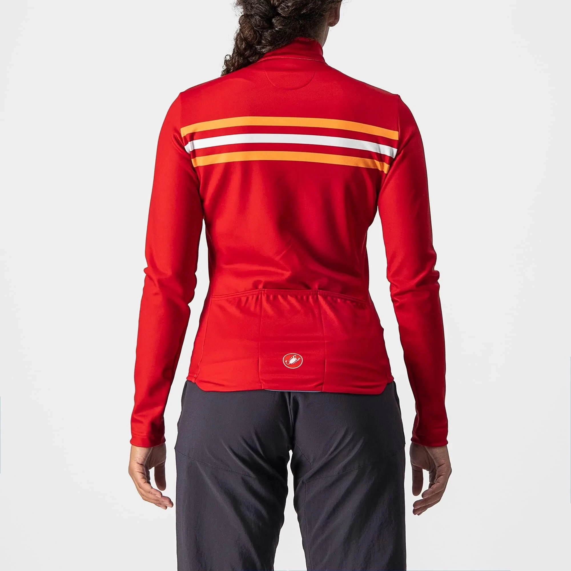 Castelli Unlimited Thermal Women's Long Sleeve Jersey - Dark Red - Image 2