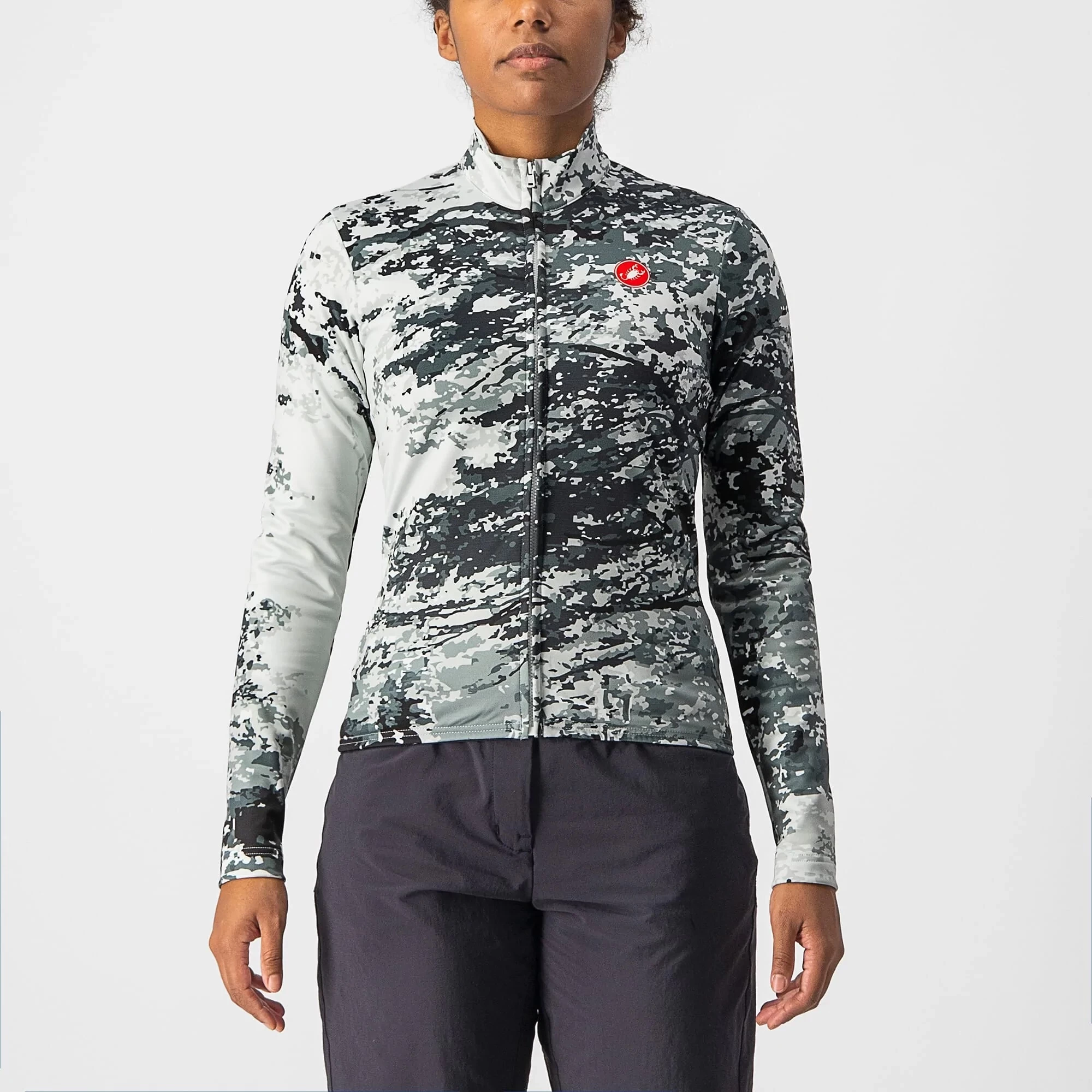 Castelli Unlimited Thermal Women's Long Sleeve Jersey - Dark Red - Image 4