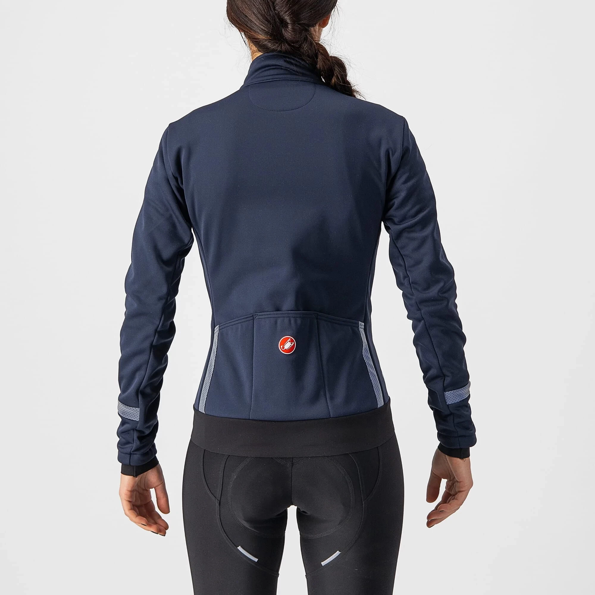 Castelli Dinamica 2 Women's Jacket - Savile Blue/Silver Reflex - Image 4
