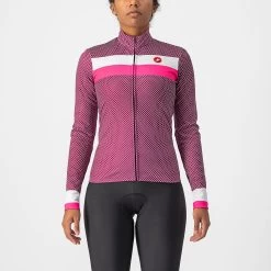 Castelli Volare Women's Long Sleeve Jersey - Black/White/Chalk