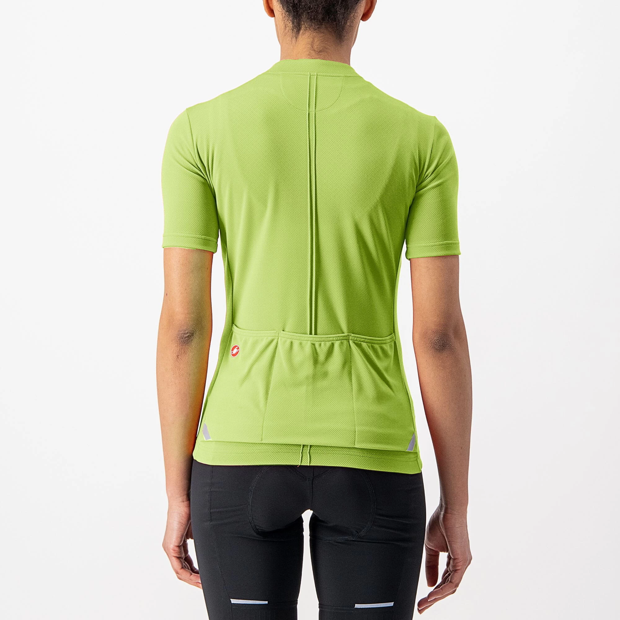 Castelli Anima 4 Women's Short Sleeve Jersey - Bright Lime - Image 7