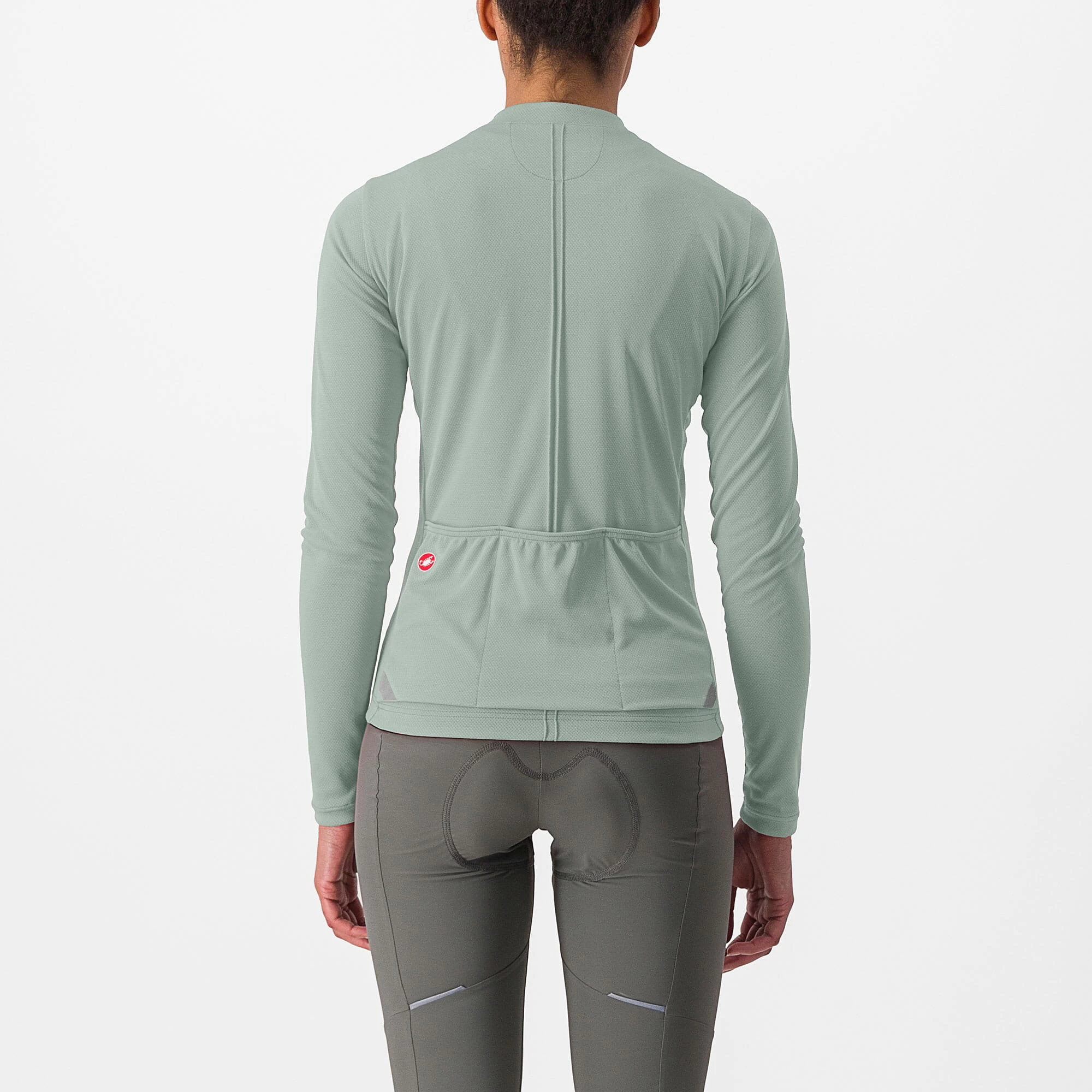 Castelli Anima 4 Women's Long Sleeve Jersey - Defender Green