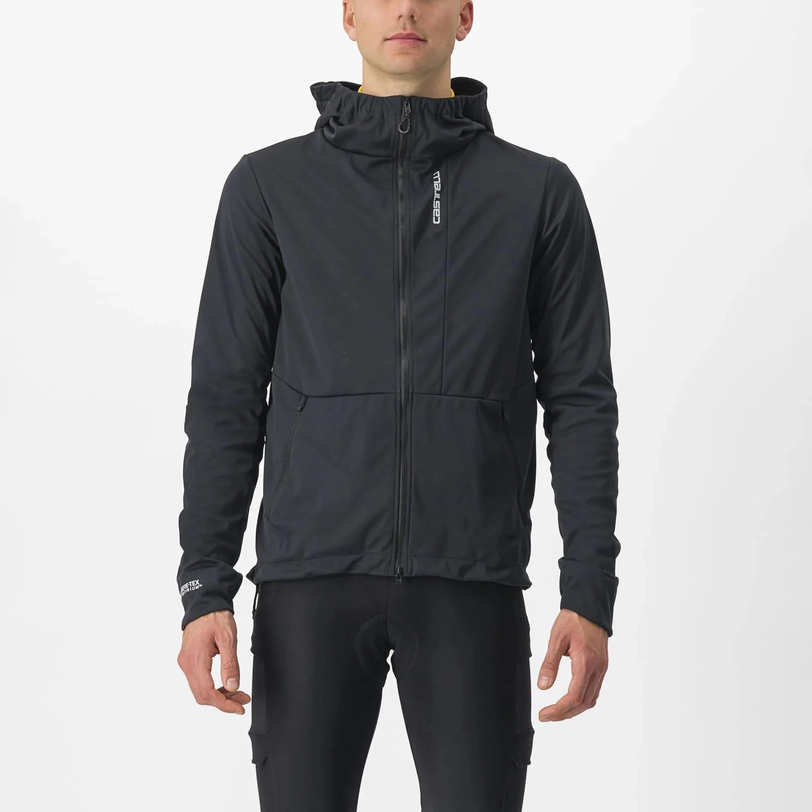 Castelli Trail Hoodie Men's Windproof Jacket - Black