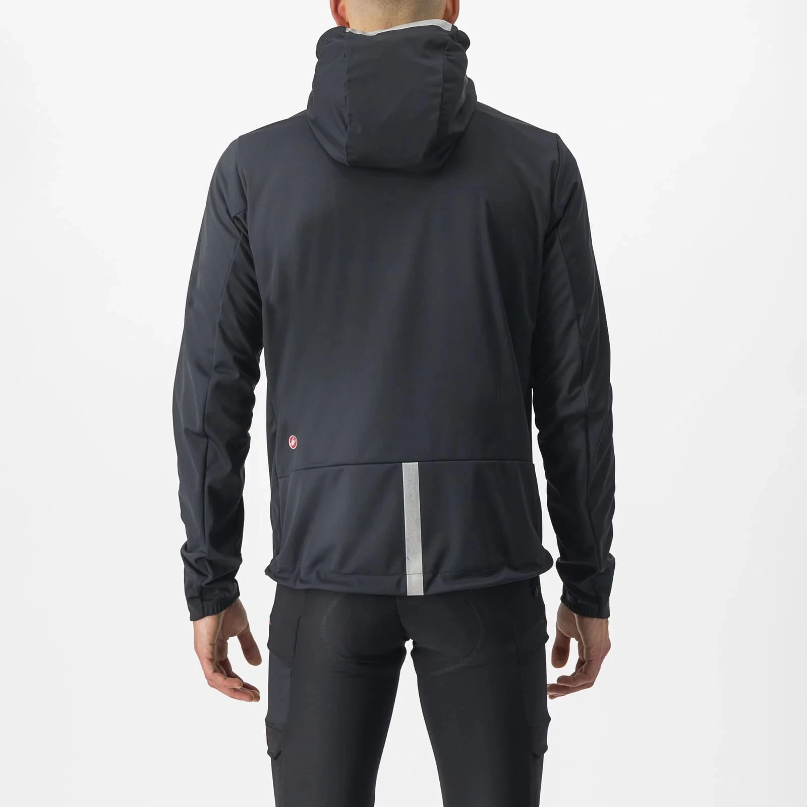 Castelli Trail Hoodie Men's Windproof Jacket - Black - Image 2