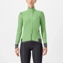 Castelli Alpha Flight RoS Women's Jacket - Mineral Red/Black
