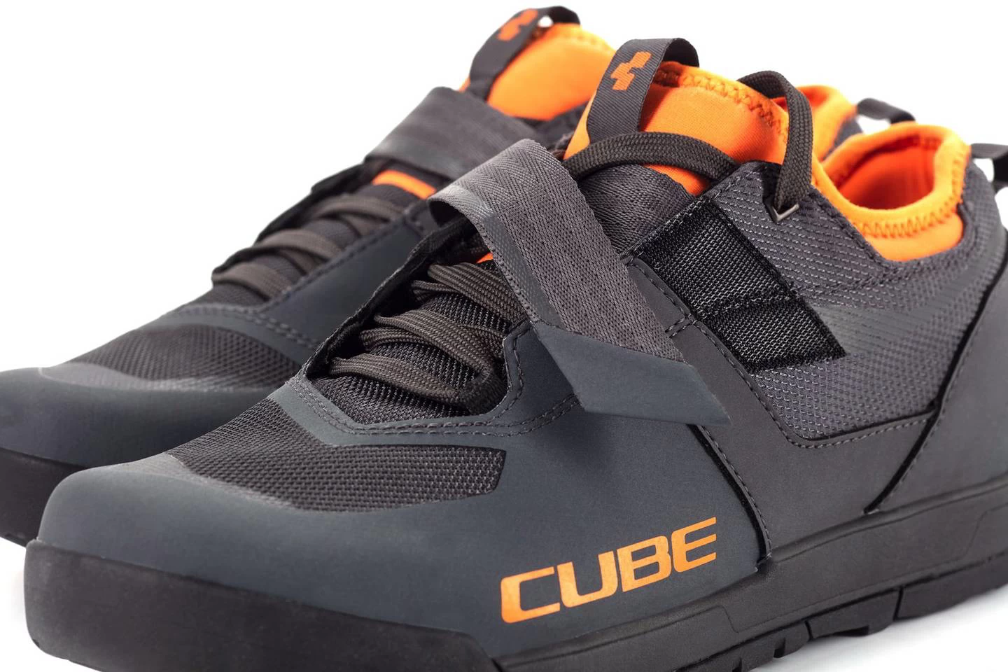 Cube GTY Strix Flat Pedal MTB Shoes - Grey/Orange - Image 6