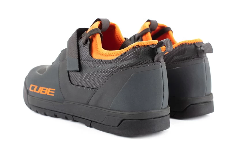Cube GTY Strix Flat Pedal MTB Shoes - Grey/Orange - Image 2