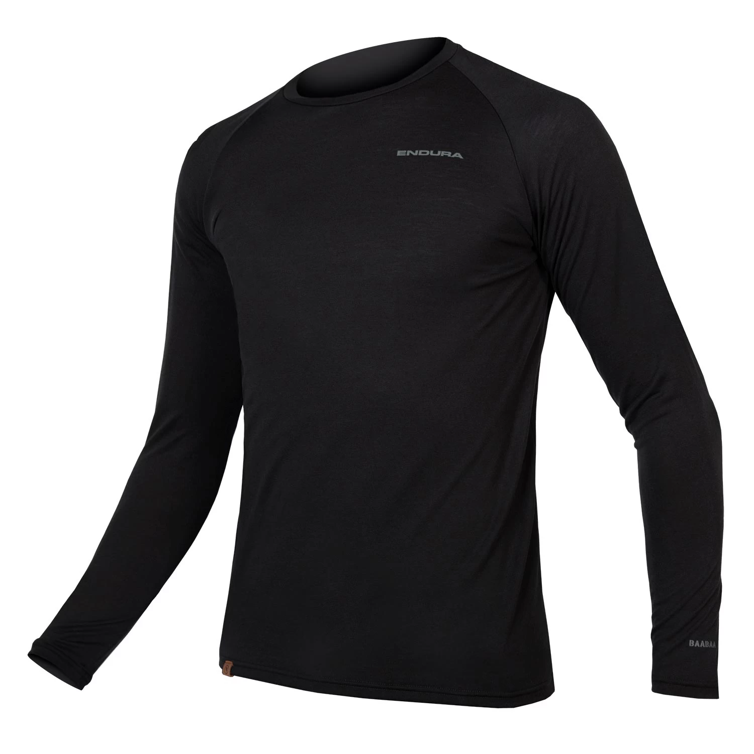 Endura BaaBaa Blend Men's Long Sleeve Baselayer - Black - Image 2