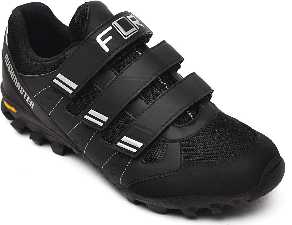 FLR Bushmaster MTB/Trail Shoes - Black/Silver