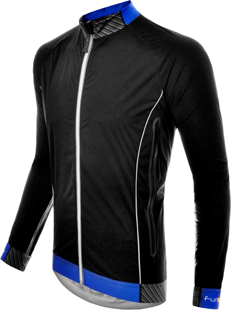 Funkier Hydro Hydro Ultra Light Rain Showerproof Jacket - Black/Blue - Image 3