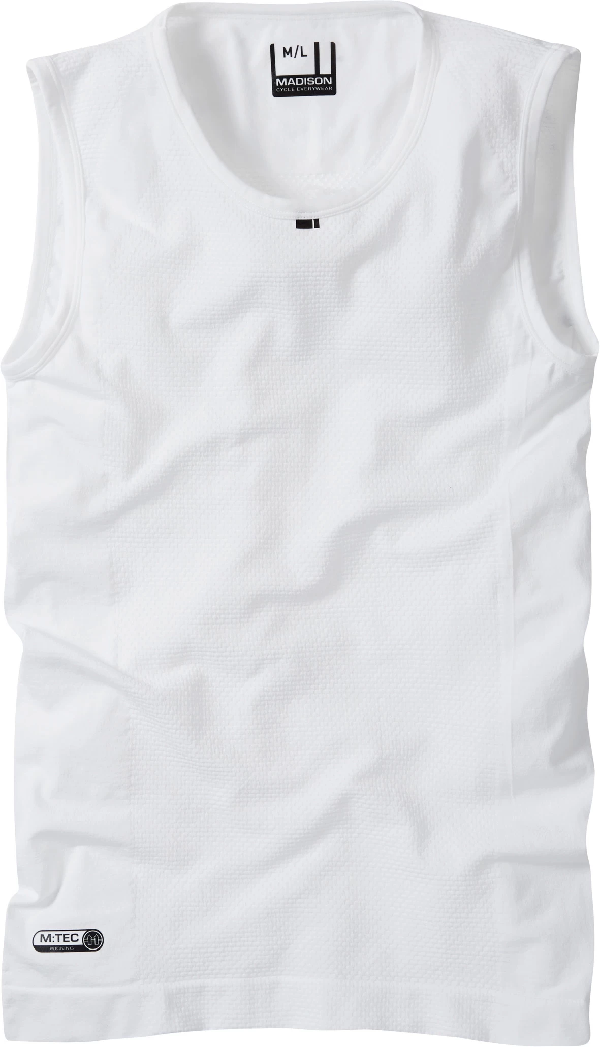 Madison Isoler Mesh Sleeveless Base Layer - White - Image 2