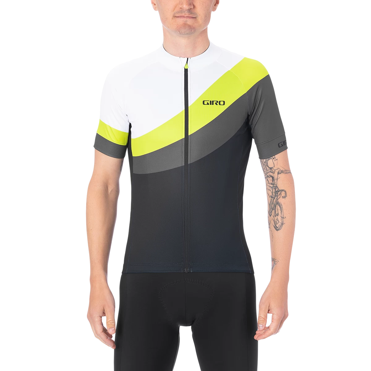 Giro Chrono Sport Short Sleeve Jersey - Black/Classic Stripe - Image 4