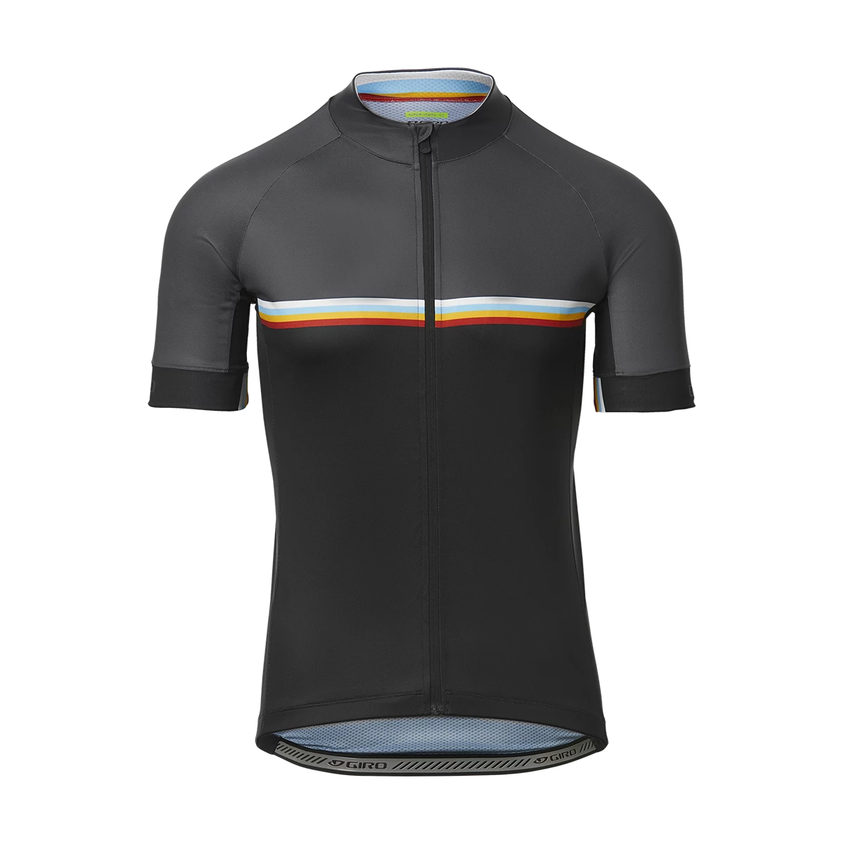 Giro Chrono Sport Short Sleeve Jersey - Black/Classic Stripe - Image 2