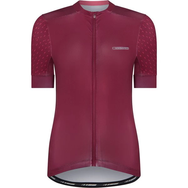 Madison Sportive Womens Short Sleeve Jersey - Classy Burgundy - Image 2