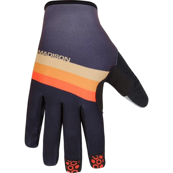 Madison Alpine Long Finger Gloves - Navy/Lime Punch