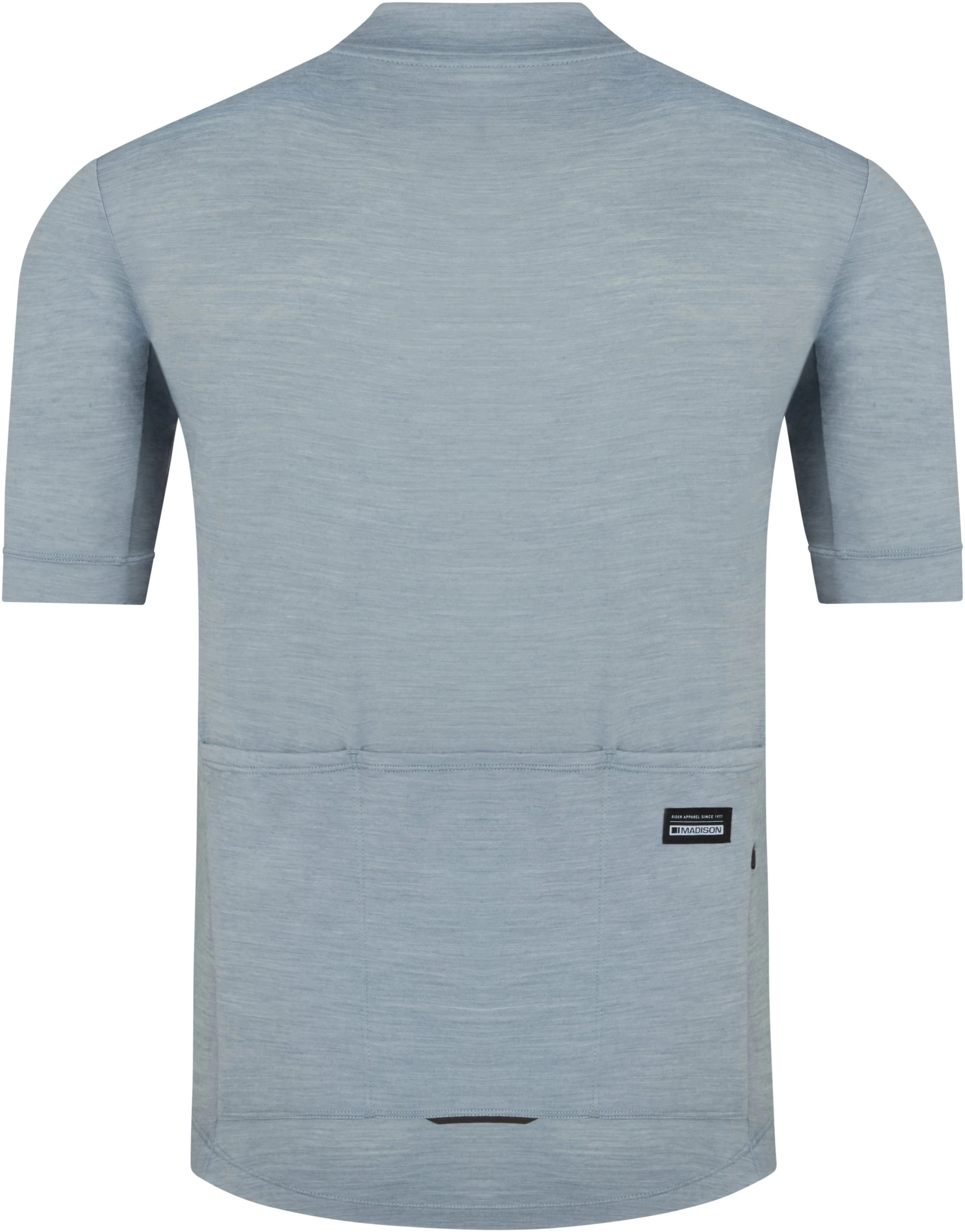 Madison Roam Merino Short Sleeve Jersey - Shale Blue - Image 2