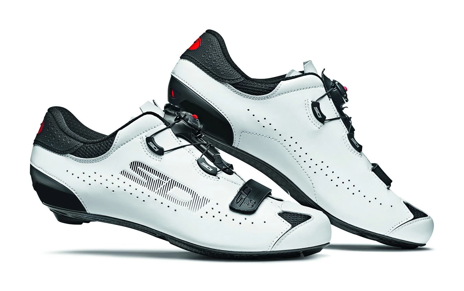 Sidi Sixty Road Shoes - Black/White - Image 3