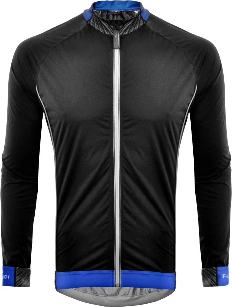 Funkier Hydro Hydro Ultra Light Rain Showerproof Jacket - Black/Blue - Image 2