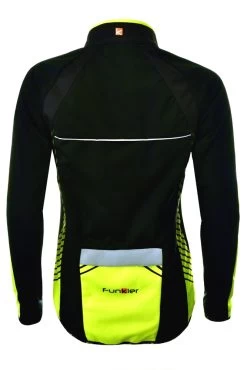 Funkier Tacona Womens Softshell Windstopper Jacket - Black/Yellow