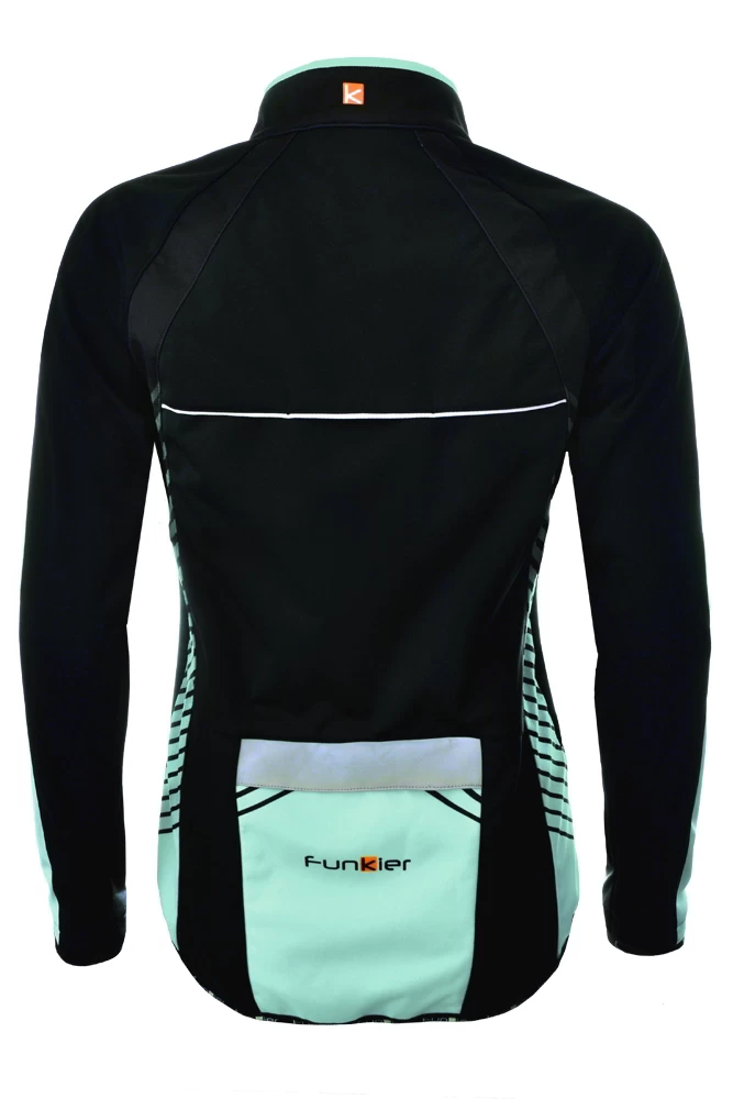 Funkier Tacona Womens Softshell Windstopper Jacket - Black/Blue - Image 2