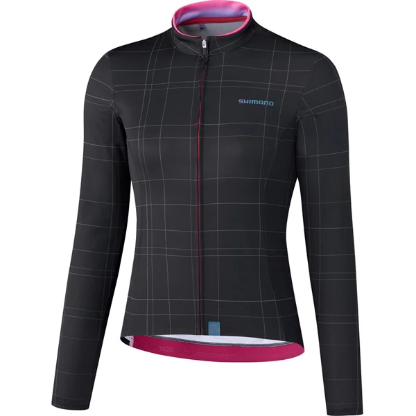 Shimano Kaede Women's Thermal Long Sleeve Jersey - Black - Image 5