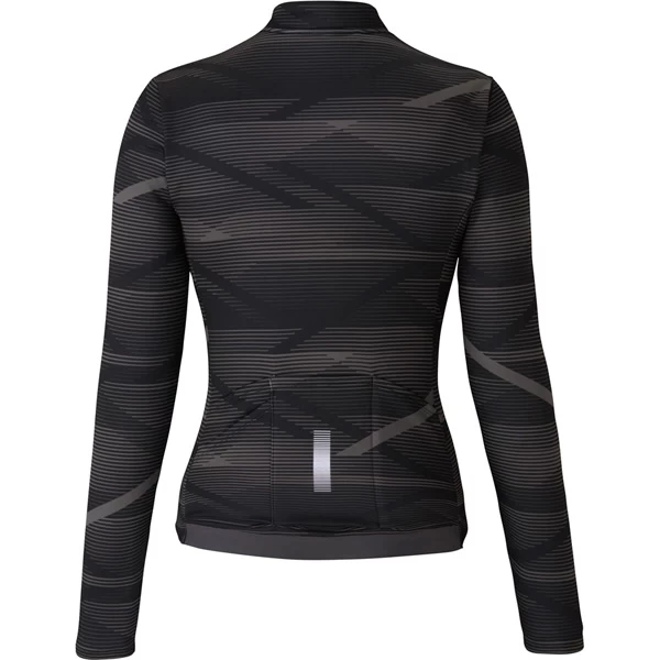 Shimano Kaede Women's Thermal Long Sleeve Jersey - Black/Grey - Image 4