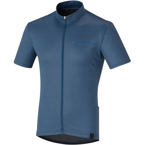 Shimano Transit Pavement Short Sleeve Jersey - Blue