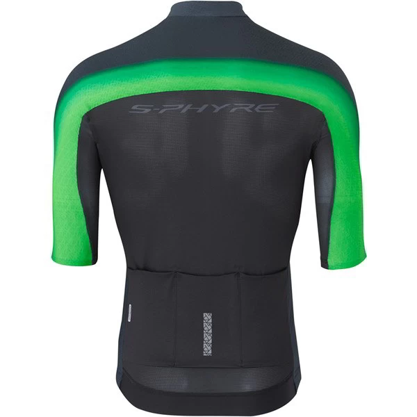 Shimano S-Phyre Flash Short Sleeve Jersey - Black/Green