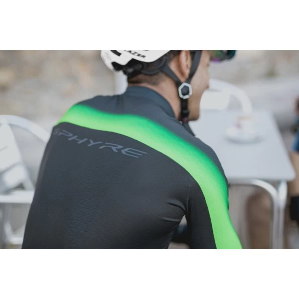 Shimano S-Phyre Flash Short Sleeve Jersey - Black/Green - Image 2
