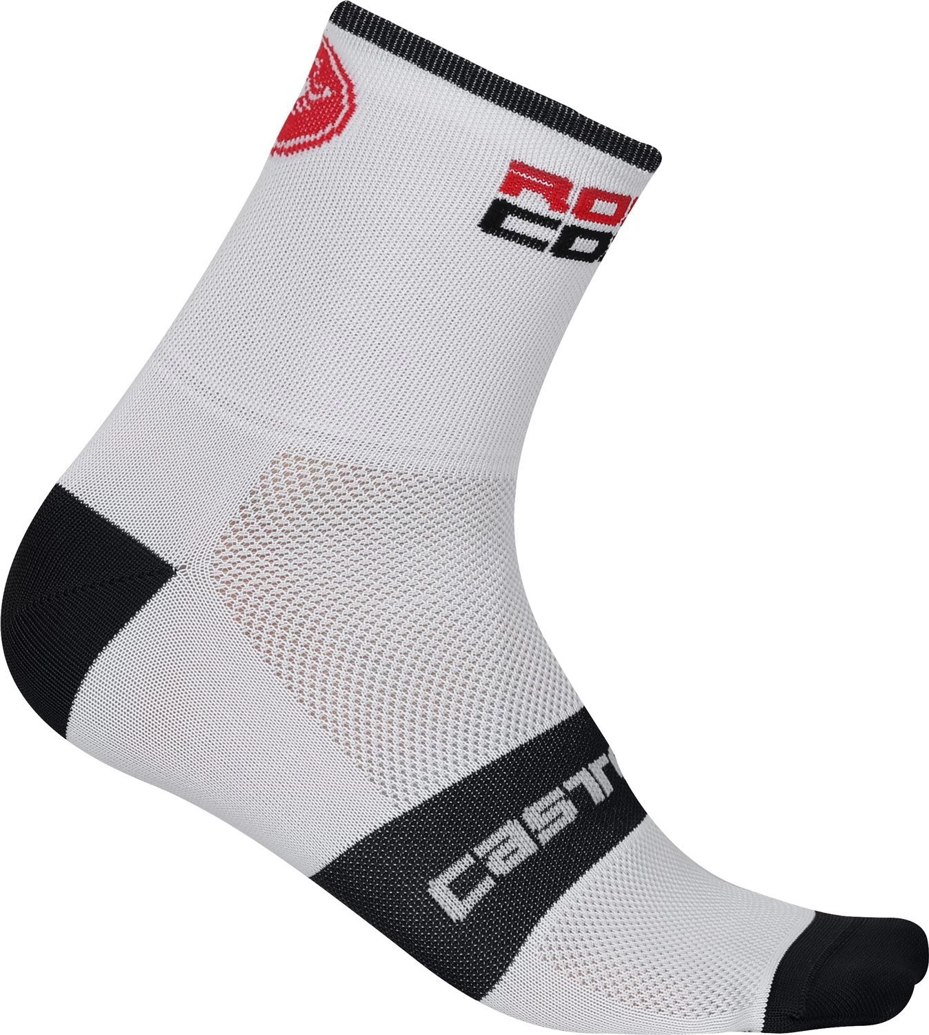 Castelli Rosso Corsa 6 Socks - White - Image 2