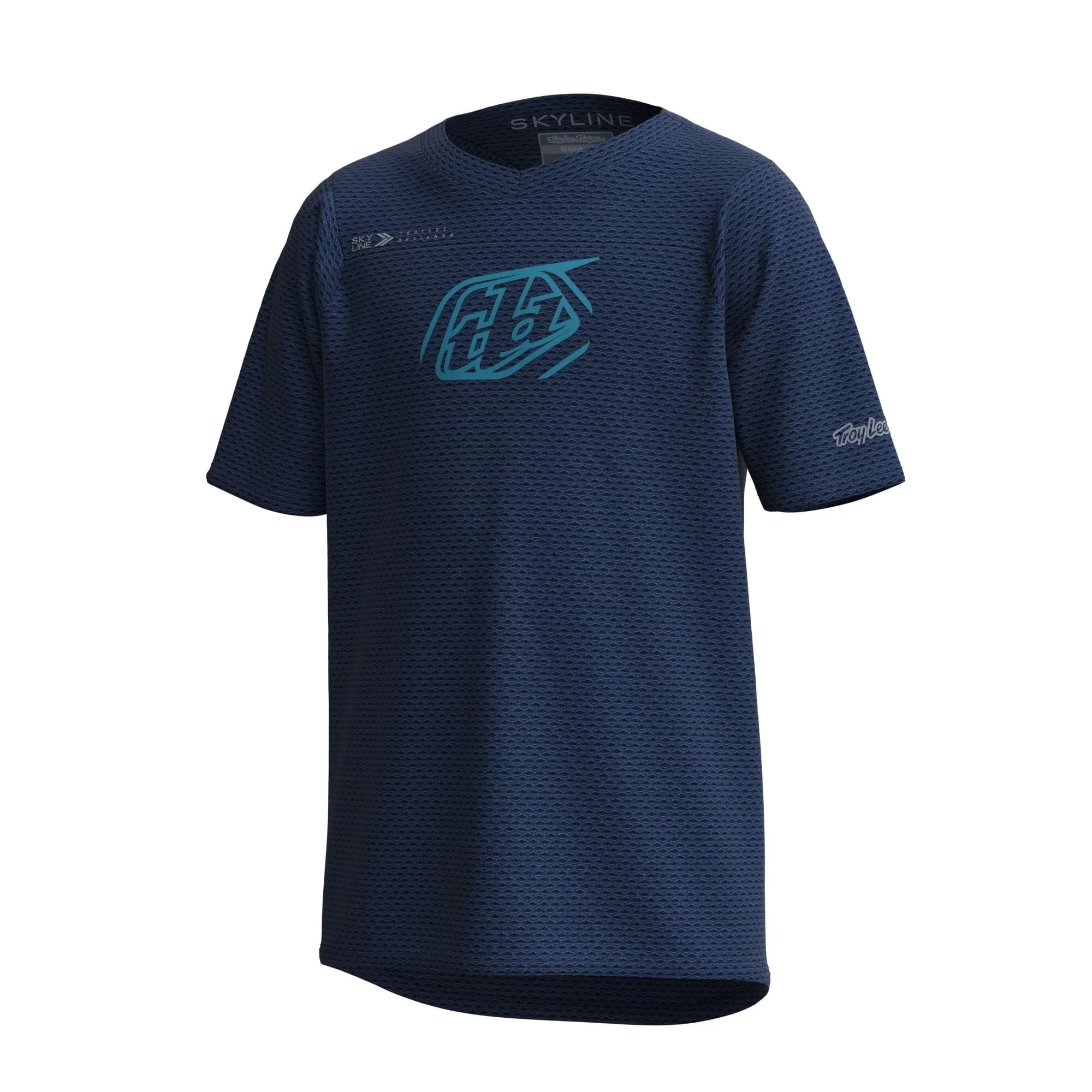 Troy Lee Designs Skyline Youth Short Sleeve Jersey - Blocks Charcoal - Image 4