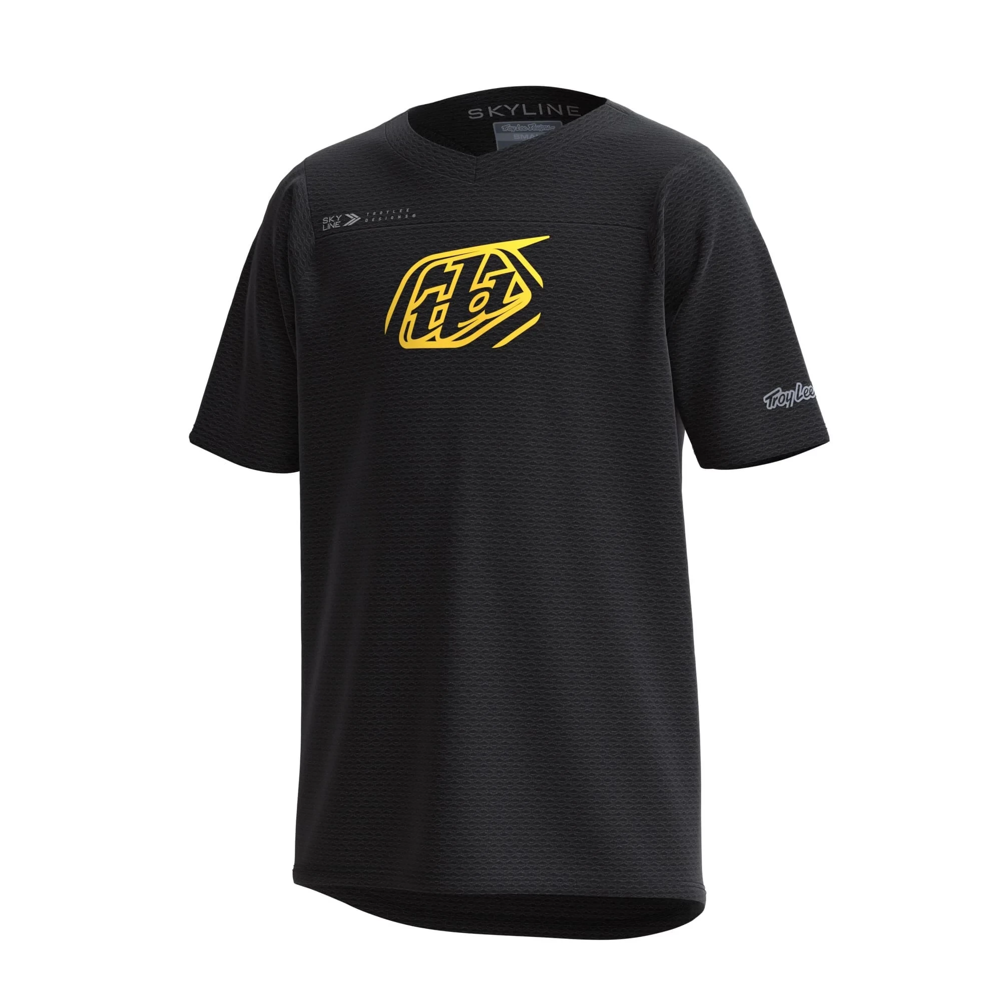 Troy Lee Designs Skyline Youth Short Sleeve Jersey - Blocks Charcoal - Image 2
