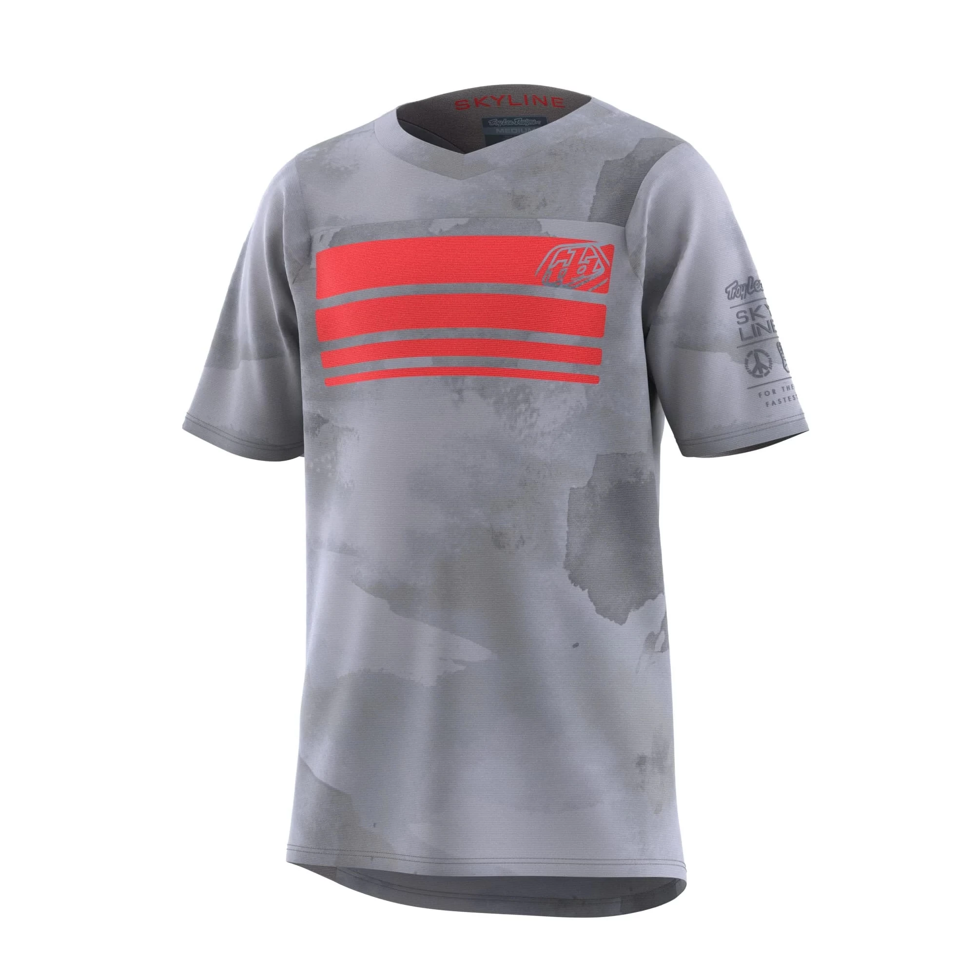 Troy Lee Designs Skyline Youth Short Sleeve Jersey - Blocks Charcoal - Image 3