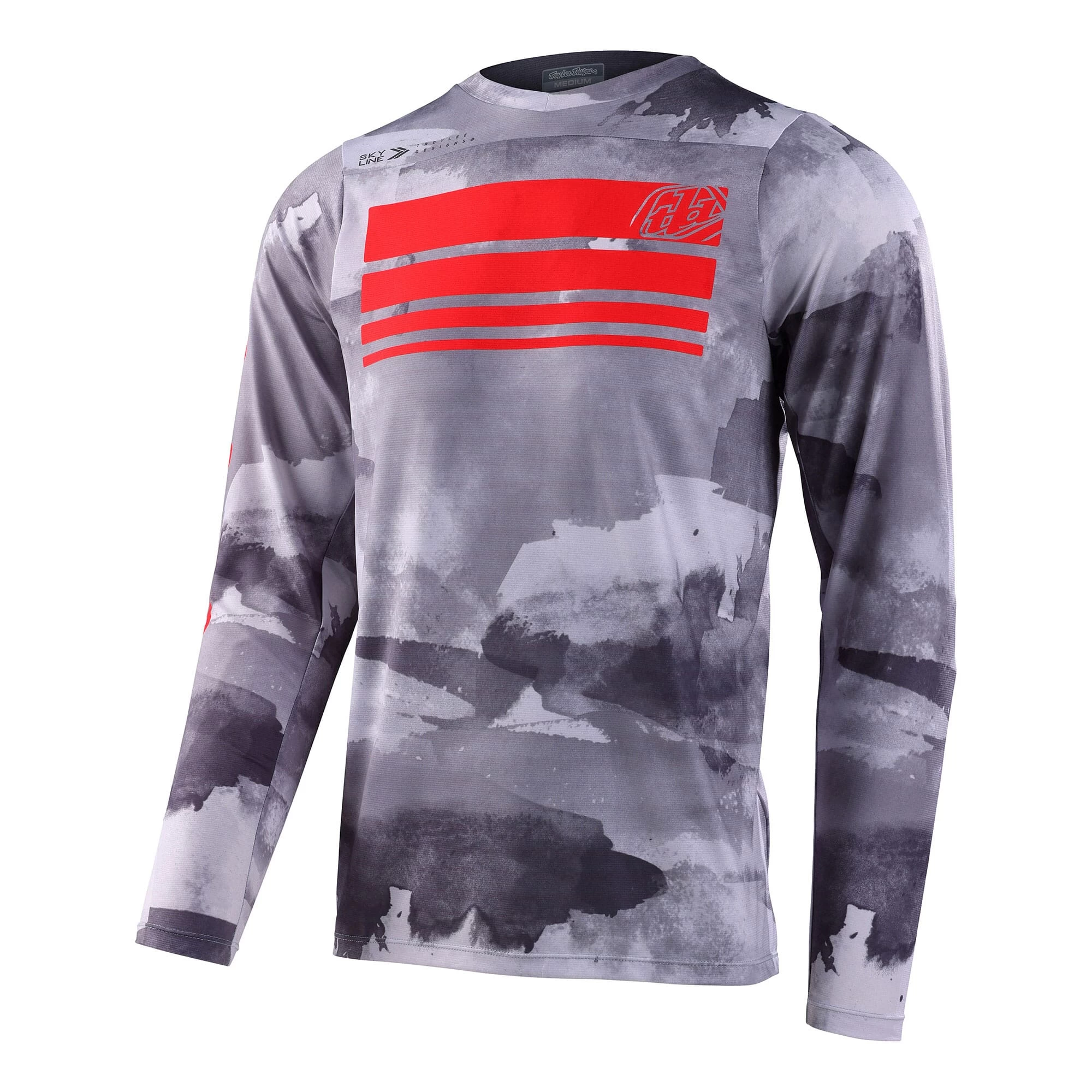 Troy Lee Designs Skyline Men's Long Sleeve Jersey - Mono Charcoal