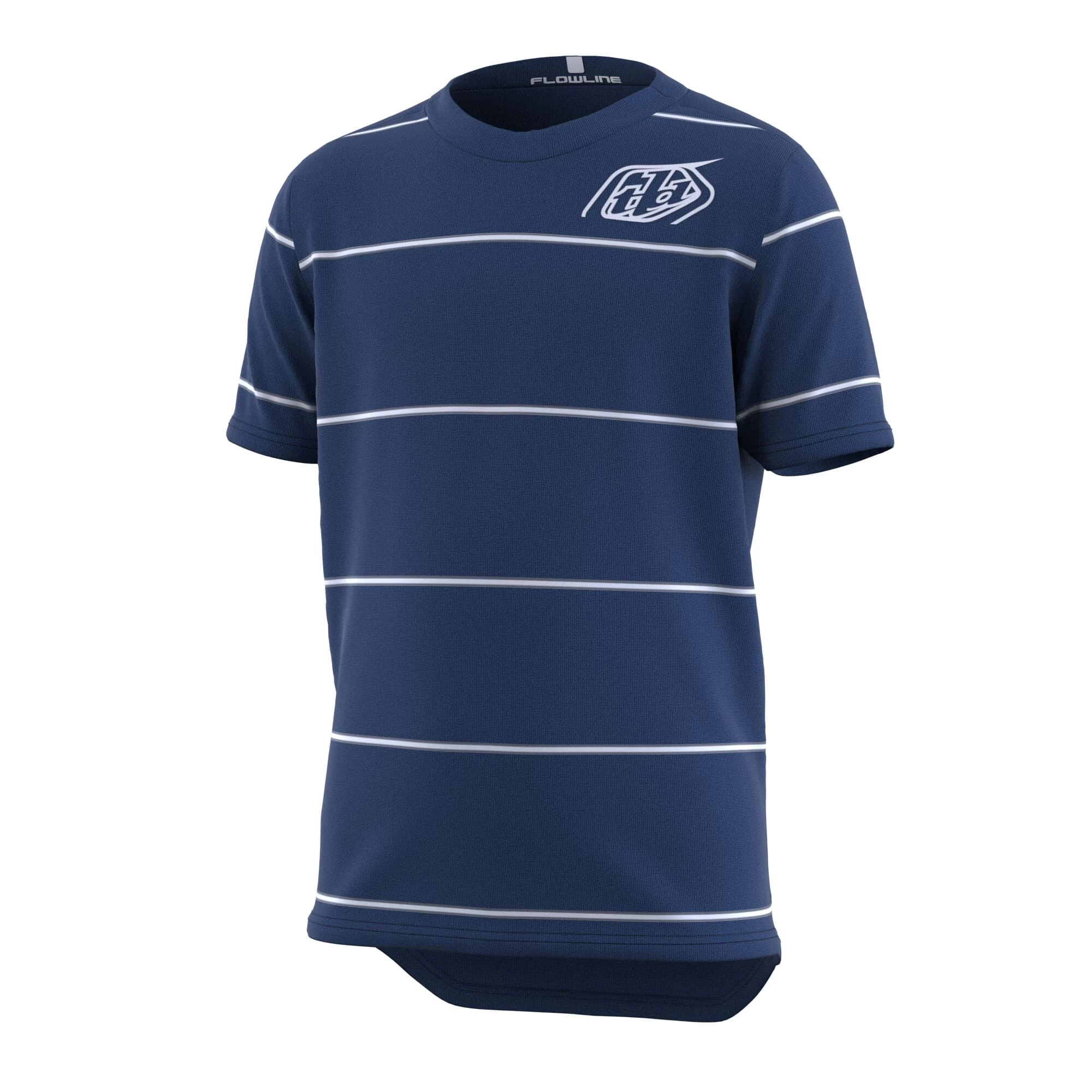 Troy Lee Designs Flowline Youth Short Sleeve Jersey - Scripter Charcoal - Image 2