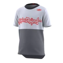 Troy Lee Designs Flowline Youth Short Sleeve Jersey - Scripter Charcoal