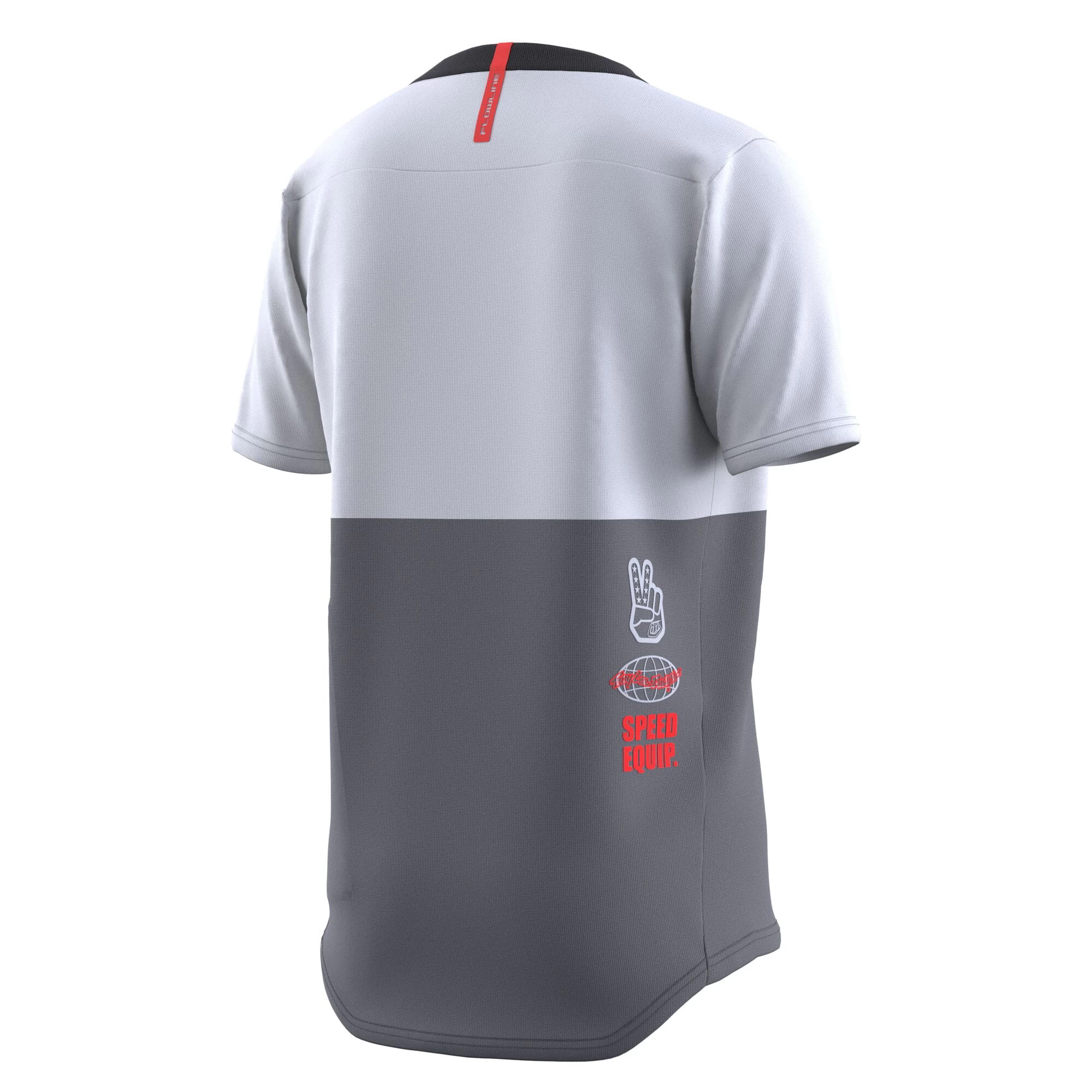 Troy Lee Designs Flowline Youth Short Sleeve Jersey - Scripter Charcoal - Image 3