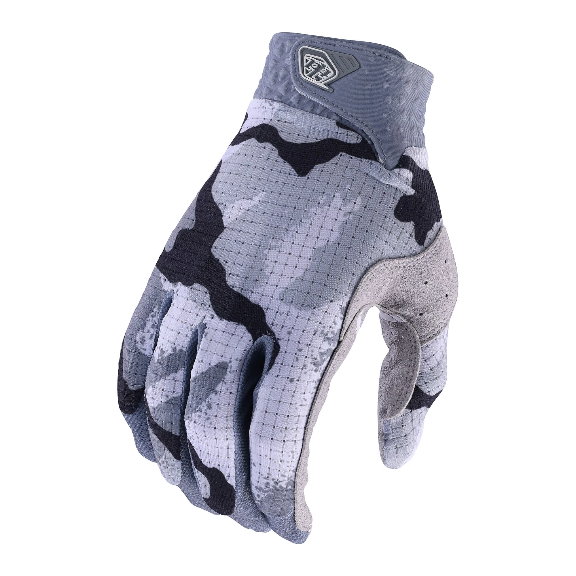 Troy Lee Designs Air Graphic Edition Long Finger Gloves - Richter Black/Blue - Image 7