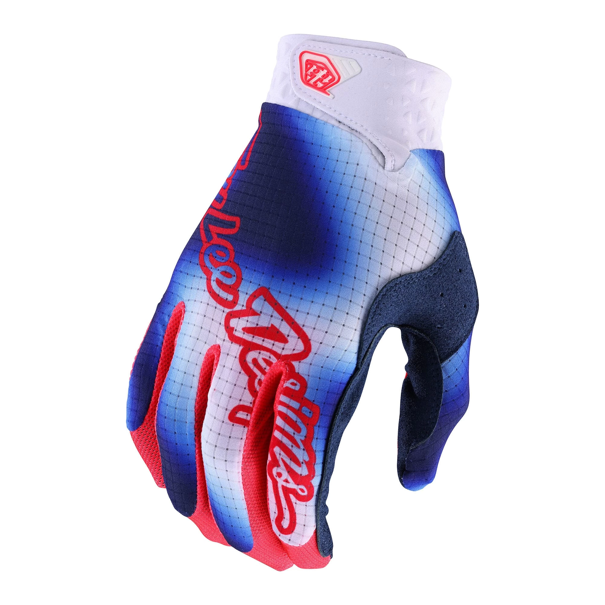 Troy Lee Designs Air Graphic Edition Long Finger Gloves - Richter Black/Blue - Image 6