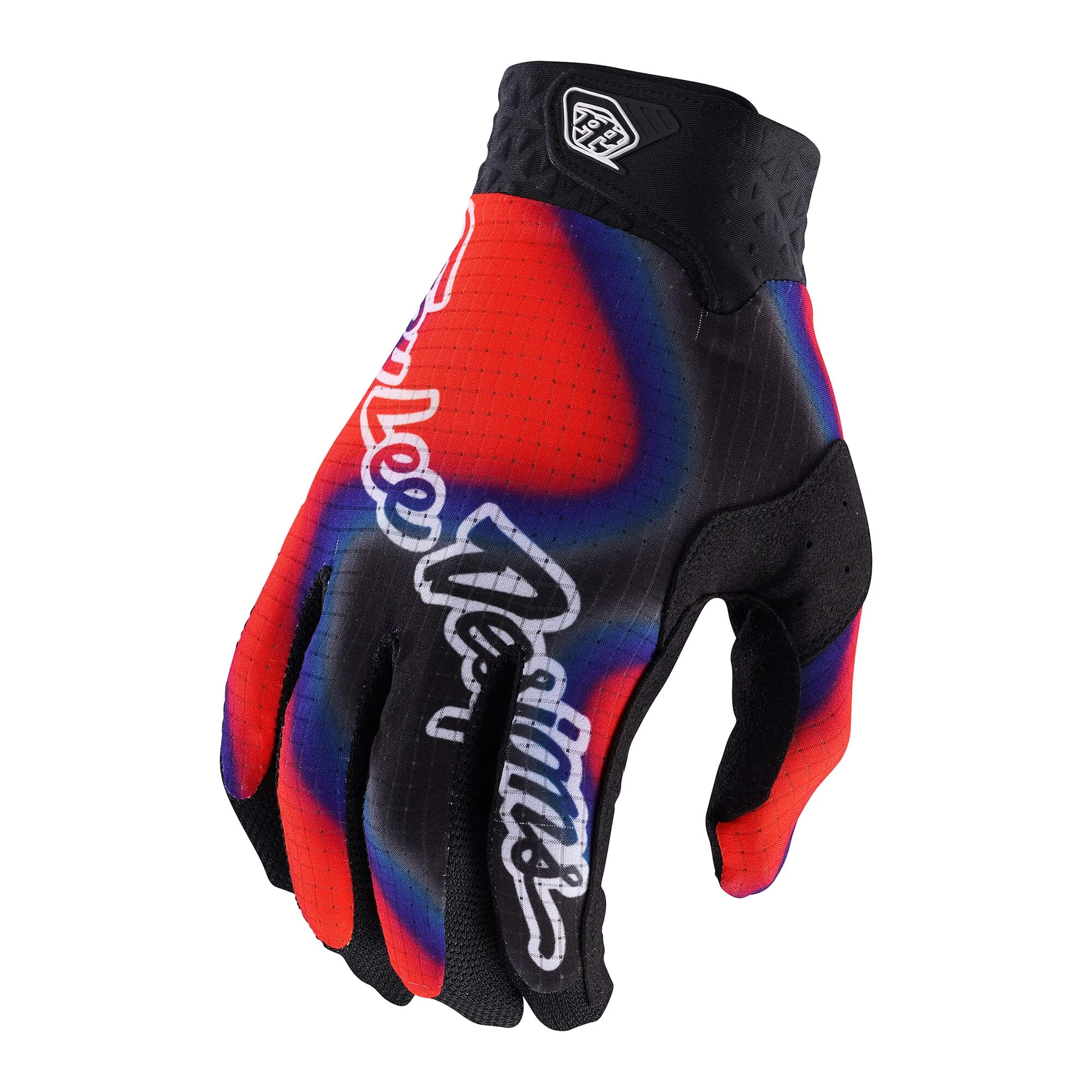 Troy Lee Designs Air Graphic Edition Long Finger Gloves - Richter Black/Blue - Image 8