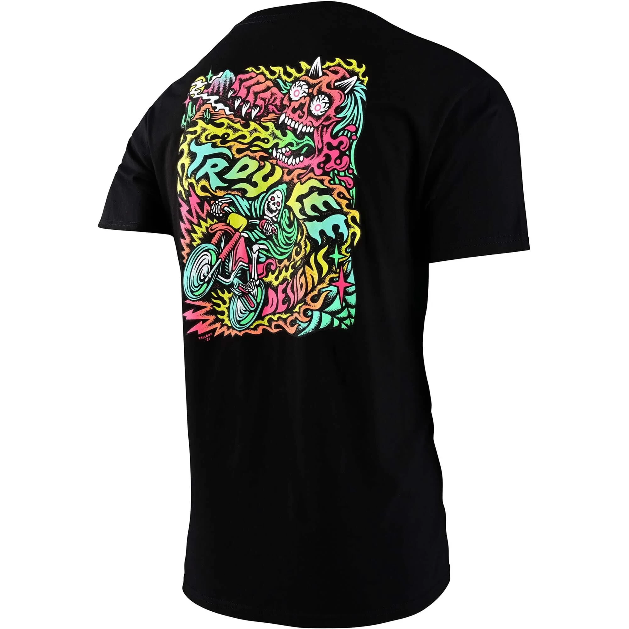 Troy Lee Designs Tallboy Demon Men's Short Sleeve T-Shirt - Black - Image 2