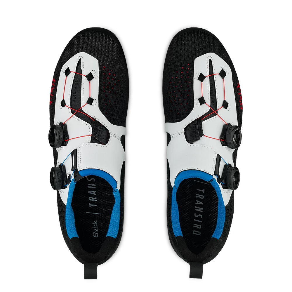 Fizik R1 Transiro Triathlon Shoes - Black/White - Image 2